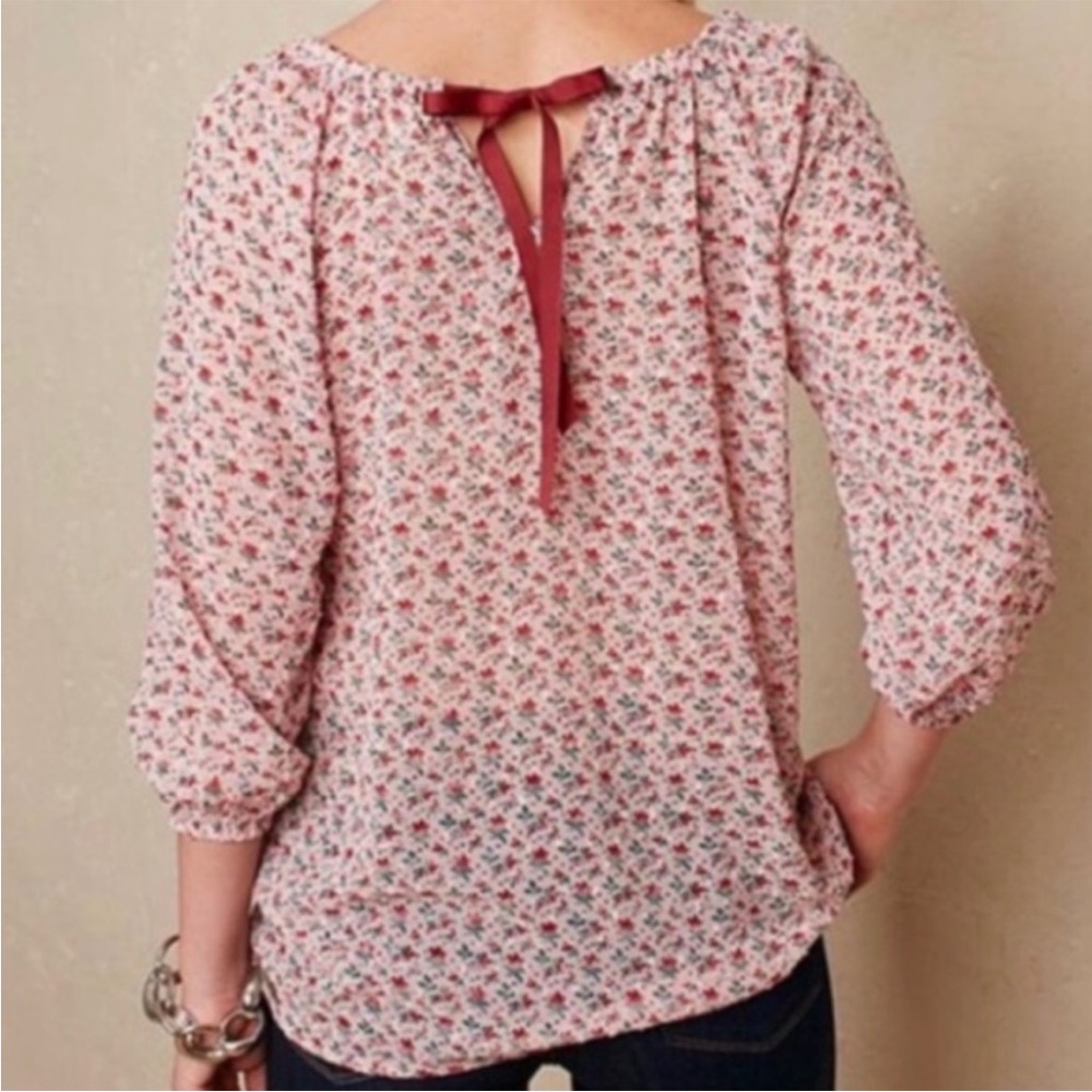 Matilda Jane Chelsea Pink Micro Floral Blouse - Picture 10 of 10